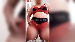 Eu dançando funk de lingerie vermelha ???? meus conteúdos +18 no comentário ⏬