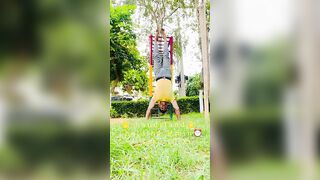 ????️ handstand holding 3 min.⏰ #yoga #fitness #viral #shortvideo #youtubeshorts #1k #gym #hand #hold