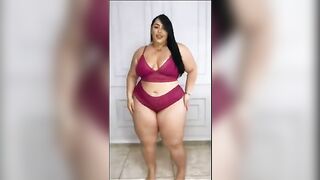 Plus size Model Fashion Curvy style multi Dresses / Lingerie Fashion /Plus size Haul / Curvy Model