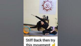 stiff Back pain then try this #backpain #backpainyoga #spinalmobility#spineflexibility#yoga #shorts