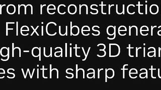 FlexiCubes | Flexible Isosurface Extraction for Gradient-Based Mesh Optimization by NVIDIA Research