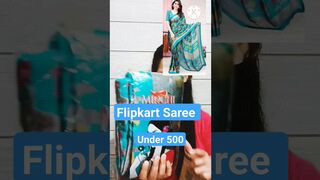 Flipkart Saree ????Under 500 ||Try on Haul ???? #flipkart #youtubeshorts #janvidreamsimple