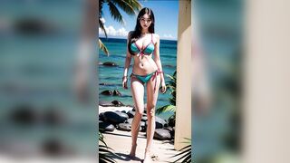 AI LOOK BOOK [Paradise beach_ribbon point lingerie] 파라다이스 비치_리본 포인트 란제리 패션 룩북 ^^