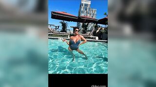 JOY TAYLOR AND MJ ACOSTA-RUIZ LABOR DAY MONDAY IN BIKINIS