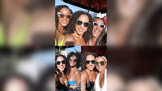 JOY TAYLOR AND MJ ACOSTA-RUIZ LABOR DAY MONDAY IN BIKINIS