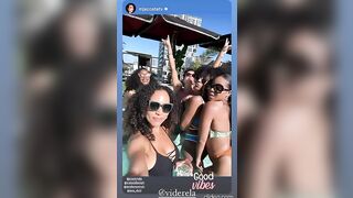 JOY TAYLOR AND MJ ACOSTA-RUIZ LABOR DAY MONDAY IN BIKINIS