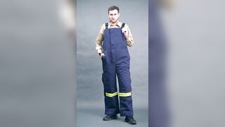 Flexible Oil&gas Cotton Nylon Work Clothes NFPA 2112 Flame Retardant Workwear Overalls For Men