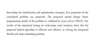 Knowledge Based Reinforcement Learning and Estimation of Distribution Algorithm for Flexible Job