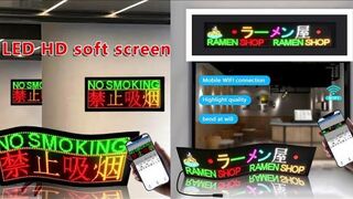 Flexible LED Sign Board Programmable Messages Scrolling LED Sign Display for Cars Digital Display