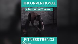 Unconventional Fitness Trends | Trampoline Acrobatics | Aerial Yoga | Animal Flow #shorts