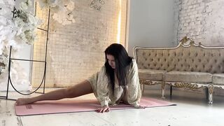 Yoga stretch at home