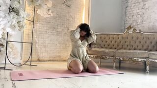 Yoga stretch at home