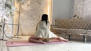 Yoga stretch at home