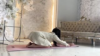 Yoga stretch at home