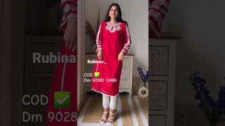 New Designer Pakistani Kurta Set ▪︎ Fully Stitched ▪︎ Try on Haul @ArbinaWesto Viral Reels #today