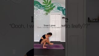 Insect pose to firefly pose? ???? ???? #advancedyoga #yogapose #yoga