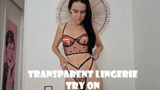 Try On haul Transparent and See through Lingerie