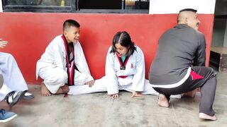 Taekwondo Stretching || Princy Bomjan || Riviera International Academy