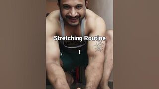 Stretching regularly #gym #fitnessaddict #bodybuilding #fitnessjunkie #fitness #workouttime