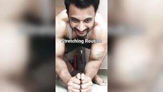 Stretching regularly #gym #fitnessaddict #bodybuilding #fitnessjunkie #fitness #workouttime