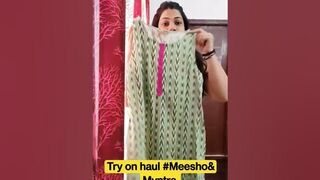 Try on haul #meesho #myntra #trying #haul #trending #like #shorts #youtubeshorts #viral