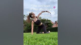 The heart of yoga practice is exactly that - a practice. Showing up no matter what again and again.