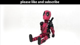 flexible Deadpool 3D printed action figure