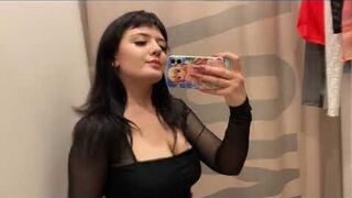 See Through Transparent Lingerie and Clothes Try On Haul At The Mall