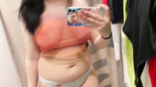 See Through Transparent Lingerie and Clothes Try On Haul At The Mall