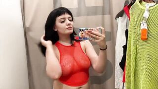 See Through Transparent Lingerie and Clothes Try On Haul At The Mall