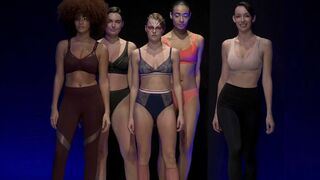 SLOMO - LIGHTING COLORS Lingerie Show Pt1 – Salon International De La Lingerie 2023 – Paris Lingerie