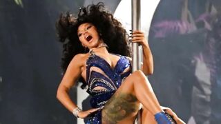 Cardi B And Megan Thee Stallion Twerk Onstage At VMAs 2023 In Steamy Performance.