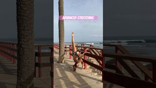 Advanced Stretching ????️ #flexible #flexibility #yogapractice #stretchy #beachvibes #yogalife