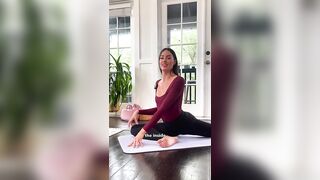 How should your shin be in pigeon pose? ⬆️ #yoga