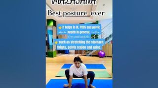 how to do Malasana #yoga for #pcod #yogaforweightloss #yogaforbeginners