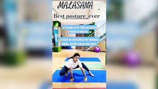 how to do Malasana #yoga for #pcod #yogaforweightloss #yogaforbeginners