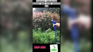 FLEXIBLE EXPANDING GARDEN HOSE WITH SPRAYER || DRIFTWOOD VACATIONS