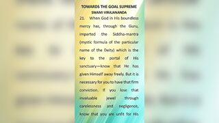 TOWARDS THE GOAL SUPREME 21 #meditation #spirituality #peace #religion #yoga #devotion