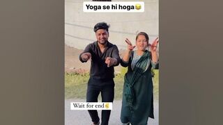 Yoga se hi hoga???? #firstshortvideo #youtubeshorts #shortvideo