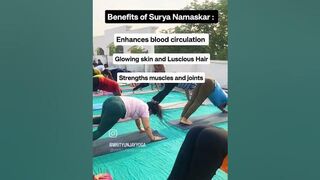 Benefits of Surya Namaskar ????‍♀️ #benefitsofyoga #yoga #yogateacher