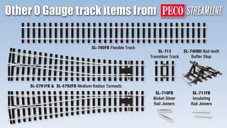 NEW PECO Streamline O scale Code 143 "flat bottom" flexible track - with concrete sleepers/ties