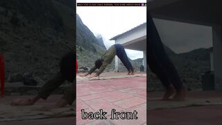 back front yoga exercises OMJI YOG CLASS OMJI AGRWAL #viral #yoga #flexible #uttarakhand #shorts ????????️