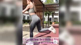 ????????Explosive Training For Legs And Buttocks! #stretching #yoga #flexibility #workout #shorts
