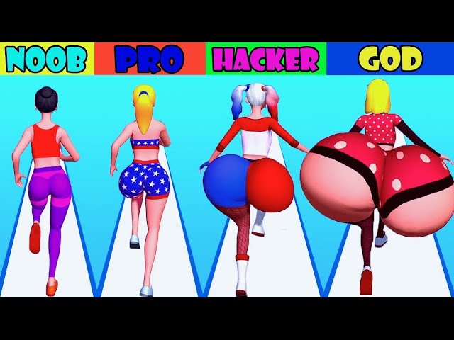 Noob Vs Pro Vs Hacker Vs God In Twerk Race 3d Whatsapp Video Irenvideos