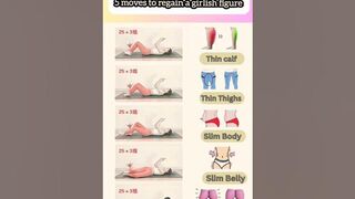 Exercise for Beautiful figure #yoga #exercise #weightloss #shorts