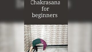 Chakrasana for beginners #yoga #yogashorts #youtubeshorts #shorts