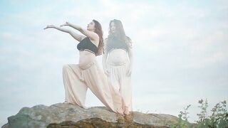 Super Flexible Pregnant Mom - Maternity Shoot | Pregnancy Video Shoot Ideas