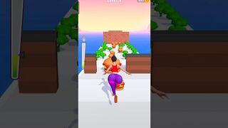 Relaxing Big Bomb Girl Run - Twerk Run 3D Gameplay #shorts #twerkrun3d #gaming