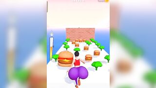 Relaxing Big Bomb Girl Run - Twerk Run 3D Gameplay #shorts #twerkrun3d #gaming