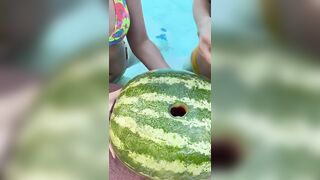 Stretching a Watermelon with plungers- pt 2